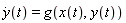 diff(y(t), t) = g(x(t), y(t))