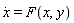 diff(x(t), t) = F(x(t), y)