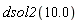 dsol2(10.0)