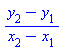 (__y__[2]-__y__[1])/(__x__[2]-__x__[1])