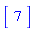 Matrix(1, 1, {(1, 1) = 7})