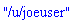"/u/joeuser"