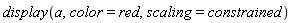 display(a, color = red, scaling = constrained)