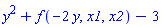 y^2+f(-2*y, x1, x2)-3