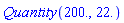Quantity(200., 22.)