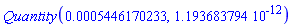 Quantity(0.5446170233e-3, 0.1193683794e-11)