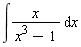 int(x/(x^3-1), x)
