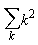 sum(k^2, k)