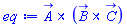 Physics:-Vectors:-`&x`(A_, Physics:-Vectors:-`&x`(B_, C_))