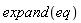 expand(eq)