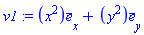 v1 := Vector[column]([[x^2], [y^2]], ["x", "y"], "field")