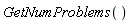 GetNumProblems()