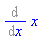 Diff(x, x)