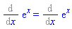 Diff(exp(x), x) = Diff(exp(x), x)