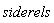 siderels