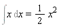 Int(x, x) = (1/2)*x^2