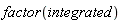 factor(integrated)
