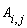 A[i, j]