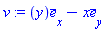 v := Vector[column]([[y], [-x], [0]], ["x", "y", "z"], "field")