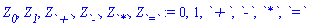 Z[`0`], Z[`1`], Z[`+`], Z[`-`], Z[`*`], Z[`=`] := 0, 1, `+`, `-`, `*`, `=`