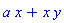 a*x+x*y