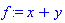 x+y