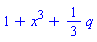 1+x^3+(1/3)*q