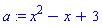 x^2-x+3