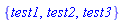 {test1, test2, test3}