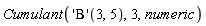 Cumulant(('Beta')(3, 5), 3, numeric)