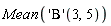 Mean(('Beta')(3, 5))