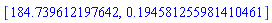 [184.739612197642, .194581255981410461]