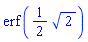 erf((1/2)*2^(1/2))