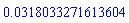 0.318033271613604e-1