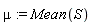 mu := Mean(S)