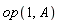 op(1, A)