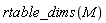 rtable_dims(M)