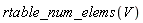 rtable_num_elems(V)