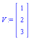 V := Vector[column]([[1], [2], [3]])