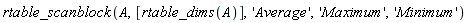 rtable_scanblock(A, [rtable_dims(A)], 'Average', 'Maximum', 'Minimum')