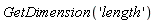 GetDimension('length')