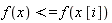 f(x) <= f(x*[i])