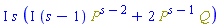 I*s*(I*(s-1)*Physics:-`^`(P, s-2)+2*Physics:-`*`(Physics:-`^`(P, s-1), Q))