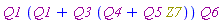 Physics:-`*`(Q1, Q1+Physics:-`*`(Q3, Q4+Q5*Z7), Q6)