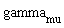 gamma[mu]