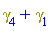 Physics:-Dgamma[4]+Physics:-Dgamma[1]