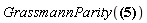 GrassmannParity(F(x, y, theta[1], theta[2]))
