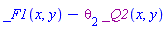 _F1(x, y)-Physics:-`*`(theta[2], _Q2(x, y))