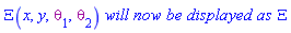 Xi(x, y, theta[1], theta[2])*`will now be displayed as`*Xi