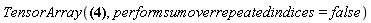 TensorArray(Physics:-g_[mu, rho]*A[`~rho`]*A[nu], performsumoverrepeatedindices = false)